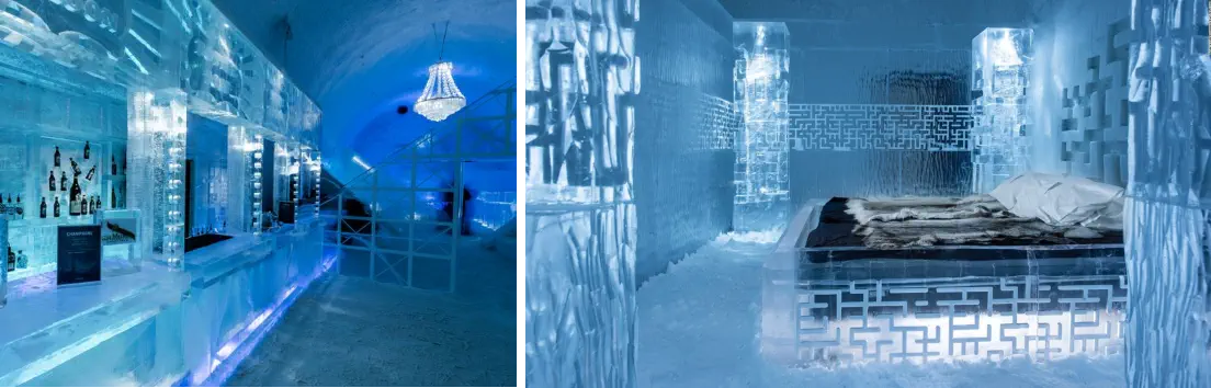 tipos de alojamiento turistico ice hotel